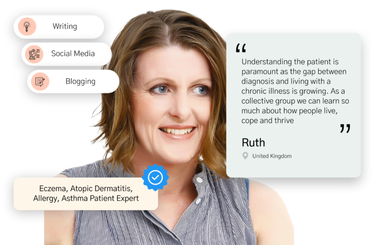 Ruth testimonial: Understanding the patient is paramount as the gap between diagnosis and living with a chronic illness is growing. As a collective group we can learn so much about how people live, cope and thrive