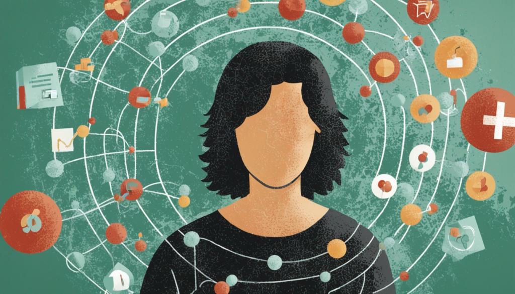 hemophilia patient at the center of a knowledge sphere